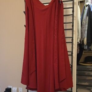 SHEIN Elegant Red A-Line Skirt